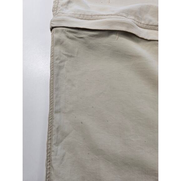 Outdoor element mens XL convertible zip off pants khaki nylon with belt * FLAWS^ - Picture 7 of 10